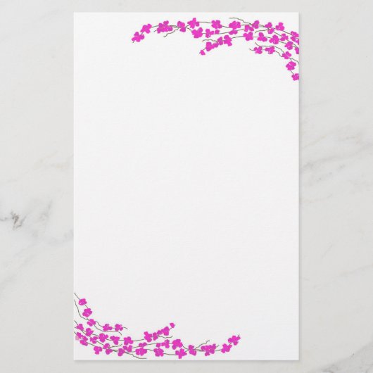 Papeterie Fleurs Magenta (Devant)