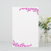 Papeterie Fleurs Magenta (Debout devant)