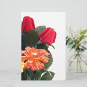 Papeterie Fleurs multicolores (Debout devant)