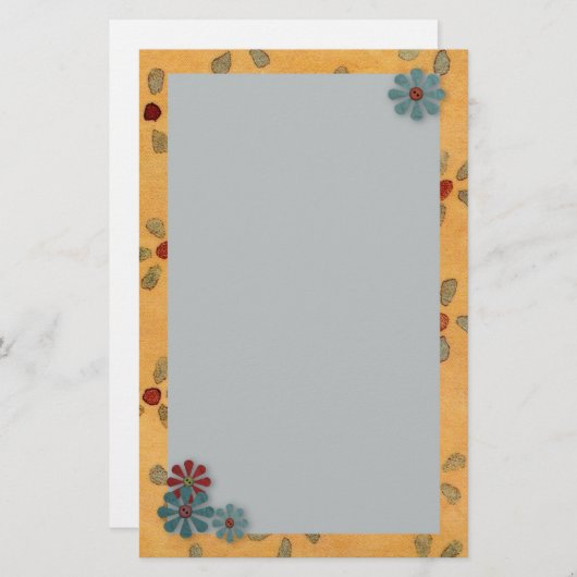 Papeterie Fleurs Pays (Devant / Derrière)