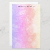 Papeterie Fleurs professionnelles minimalistes modernes (Devant / Derrière)