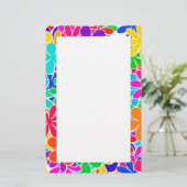 Papeterie Fleurs psychédéliques Super (Debout devant)