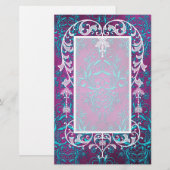 Papeterie Fleurs sauvages de damassé, ELECTRA (Devant / Derrière)