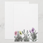 Papeterie fleurs teintées (Devant / Derrière)