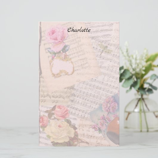 Papeterie Fleurs victoriennes (Debout devant)