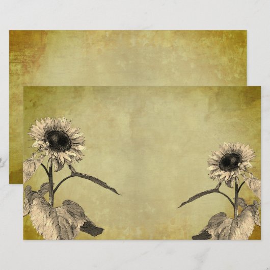 Papeterie Fleurs vintages (Devant / Derrière)