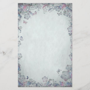 Papeterie Fleurs vintages et Mariage de papillon