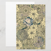 Papeterie Fleurs vintages illustrées (Devant / Derrière)