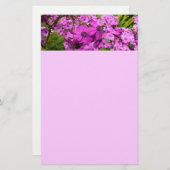 Papeterie Fleurs violettes de San Francisco (Devant / Derrière)