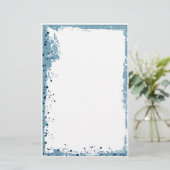 Papeterie floc bleu (Debout devant)