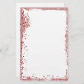 Papeterie floc rouge (Devant / Derrière)