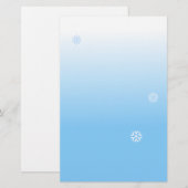 Papeterie Flocon de neige (Devant / Derrière)