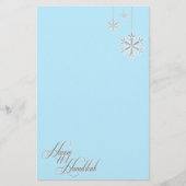 Papeterie Flocons de neige accrochants (bleus) (Devant)