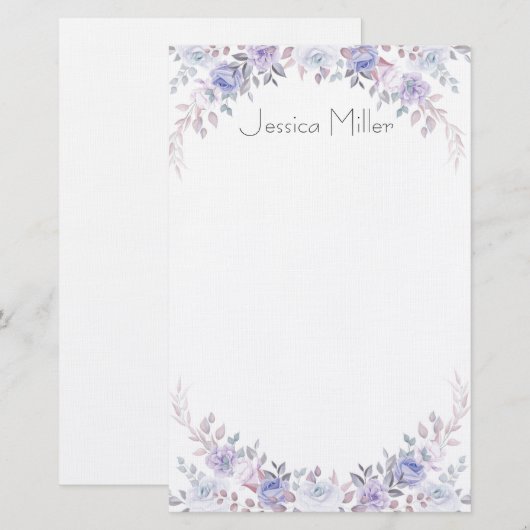 Papeterie Floral (Devant / Derrière)