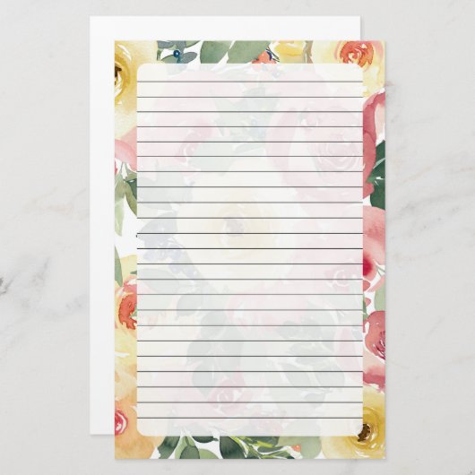 Papeterie Floral (Devant / Derrière)