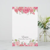 Papeterie Floral assez rose (Debout devant)