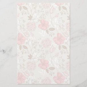 Papeterie Floral assez rose