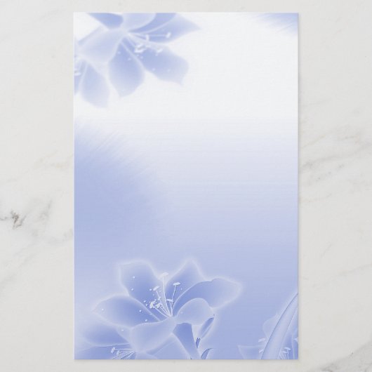 Papeterie Floral bleu foncé (Devant)