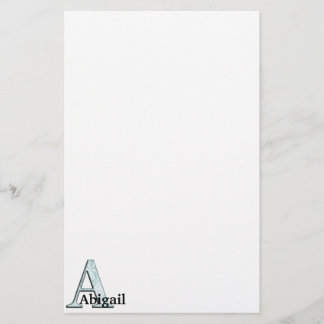 Papeterie Floral bleu Imprimer Un monogramme initiales Cadea