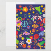 Papeterie Floral boho (Devant / Derrière)