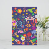 Papeterie Floral boho (Debout devant)