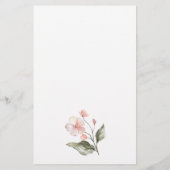 Papeterie Floral Devinez La Fête des mariées De Robe Jeu (Dos)