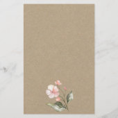 Papeterie Floral Devinez La Fête des mariées De Robe Jeu (Dos)