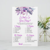 Papeterie Floral pourpre Qu'est-ce que dans la Fête des mari (Debout devant)