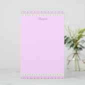 Papeterie Floral rose (Debout devant)