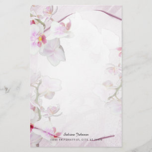 Papeterie Floral rose doux