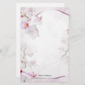 Papeterie Floral rose doux (Devant / Derrière)