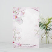 Papeterie Floral rose doux (Debout devant)