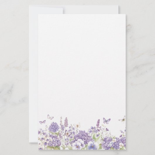 Papeterie Floral Stationery Paper (Devant)