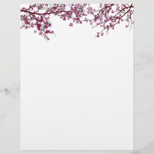 Papeterie florale Arbre en fleurs (Devant)