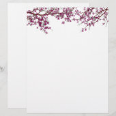 Papeterie florale Arbre en fleurs (Devant / Derrière)