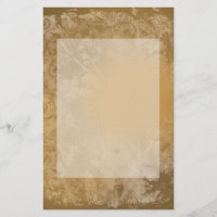 Papeterie florale Brown Grunge