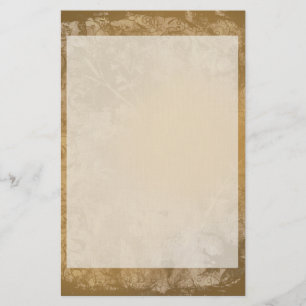 Papeterie florale Brown Grunge