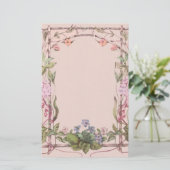 Papeterie florale de luxe de toile de pré (Debout devant)