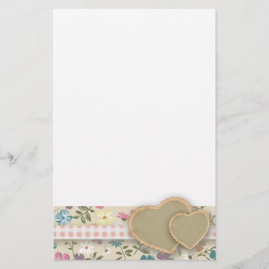 Papeterie florale écervelée de papier à lettres de (Devant)