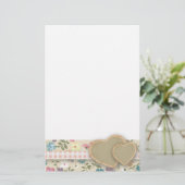 Papeterie florale écervelée de papier à lettres de (Debout devant)