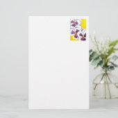 Papeterie florale "Pansy #4" (Debout devant)
