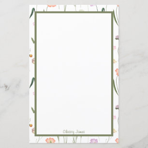 Papeterie florale personnalisée