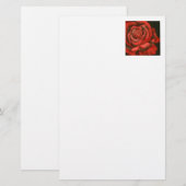 Papeterie florale "Rose #3" (Devant / Derrière)