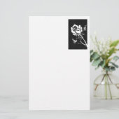 Papeterie florale "Rose Alba" (Debout devant)