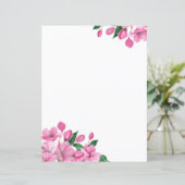 Papeterie florale rose vibre (Debout devant)