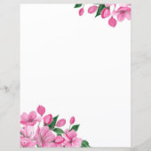 Papeterie florale rose vibre (Devant)