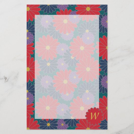 Papeterie florale Splashy automnale (Devant)