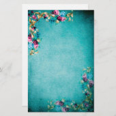 Papeterie florale victorienne (Devant / Derrière)