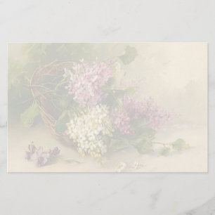 Papeterie florale vintage
