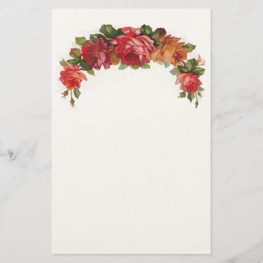 Papeterie florale vintage de feutre (Devant)